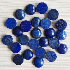30pcs 16mm Natural Lapis Lazuli Stone Round CAB CABOCHON DIY Jewelry No Holes