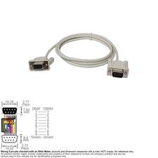 Cable UPS Console Serial DB9 9-Pin Female Male 4FT Straight-Thru RS-232