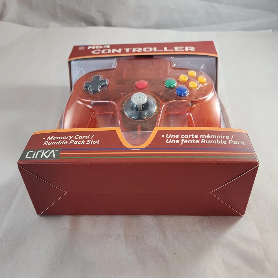 CIRKA  Fire Orange Controller Gamepad  for N64 Nintendo 64  - Image 4 of 4