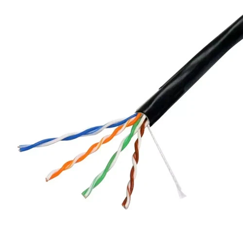 Matassa Cavo LAN 100m 305m UTP CAT5E esterno nero resistente alle intemperie