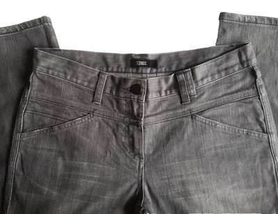 Damen Jeans Hose CLOSED Pedal Position It 46 Gr 40 42 W30 L 28 grau Stretch