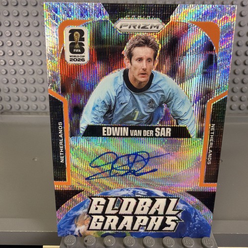 2026 Panini Prizm FIFA World Cup Edwin van der Sar Global Graphs Wave Auto Dutch