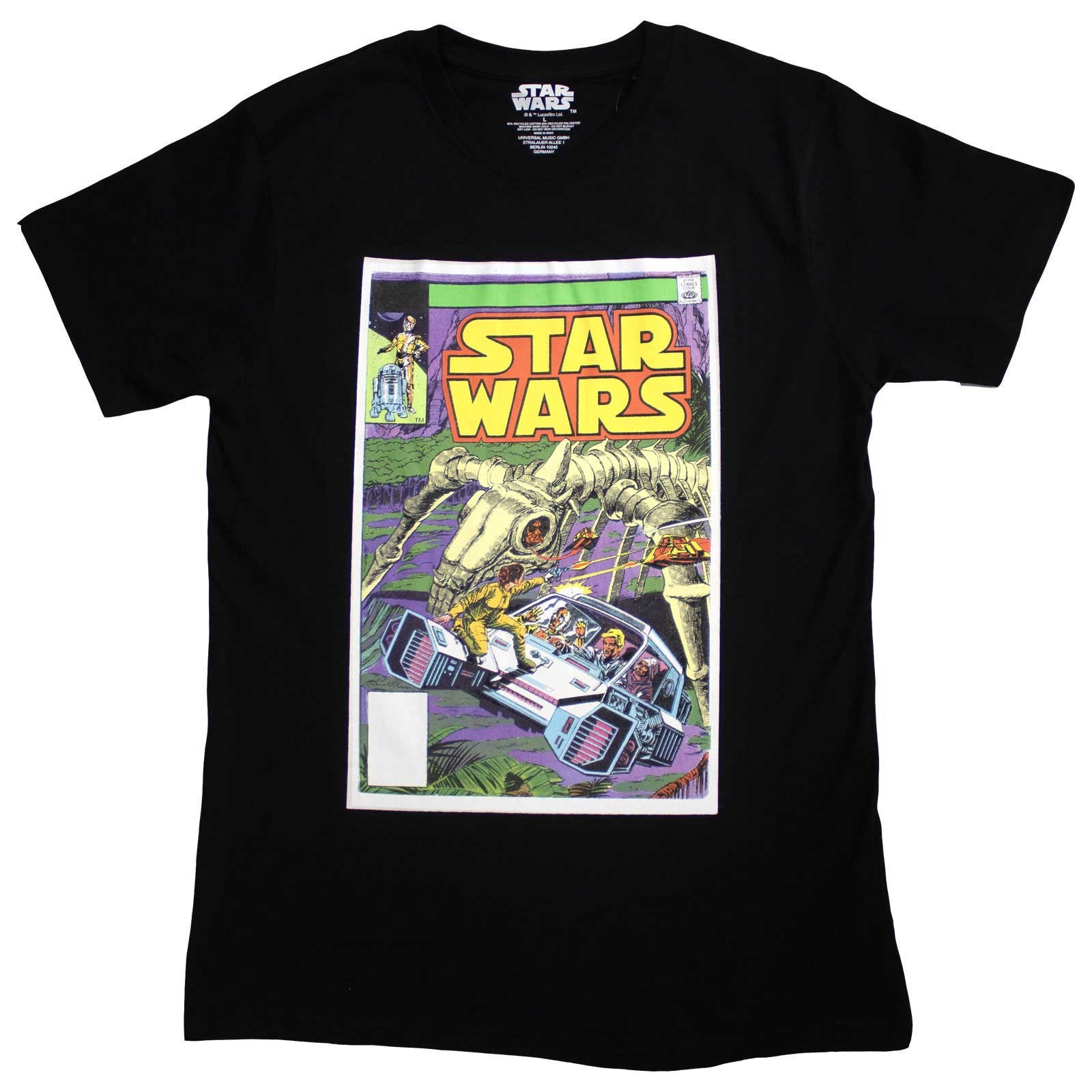 Star Wars Unisex T-Shirt: Flight Comic Cover (Large)