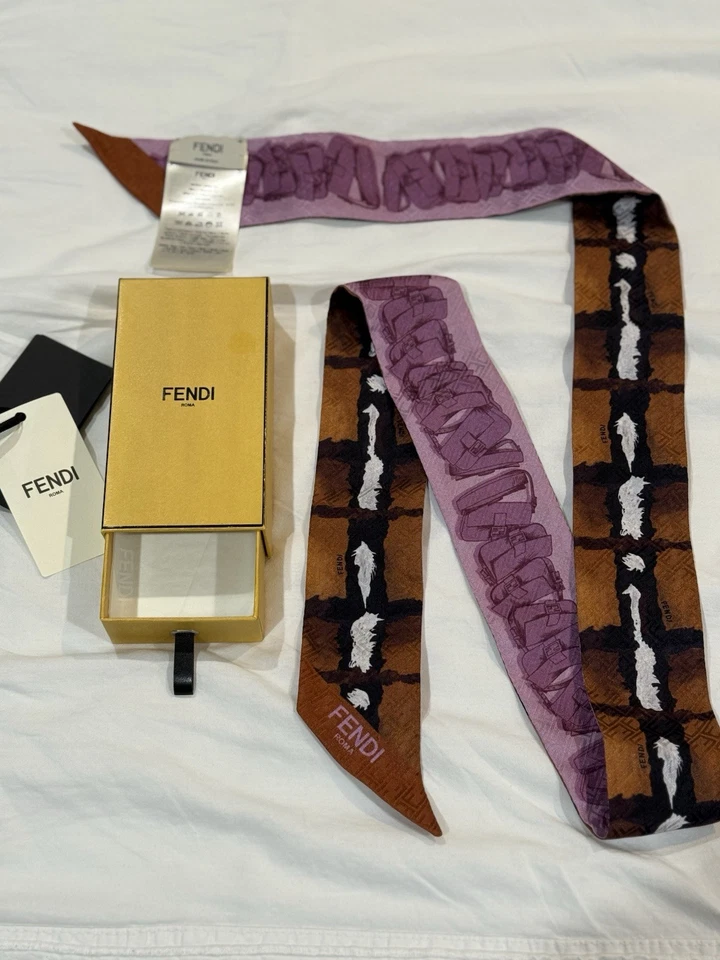 FENDI WOMEN WRAPPY LIGHT WOVEN BANDEAU STYLE FXT011 - Image 3 of 4