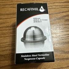 Recafimil Edelstahl Nespresso Kapsel Vertuoline Neu im Karton