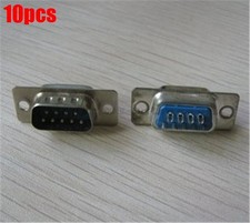 D-Sub 9 Pin DB9 10Pcs Male DB9M Solder Type Connector Ic New zr