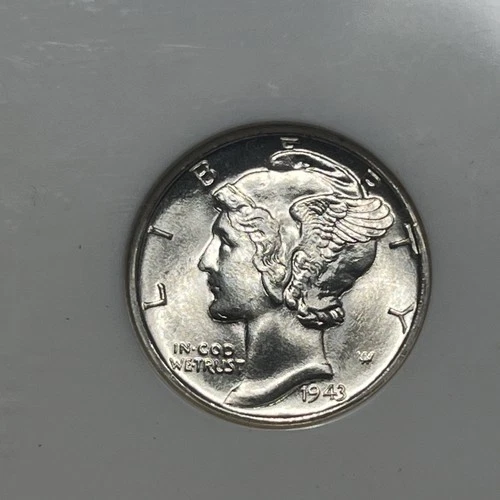 1943 D 10C Mercury Dime NGC MS66 FB. Well-Struck Stunner!