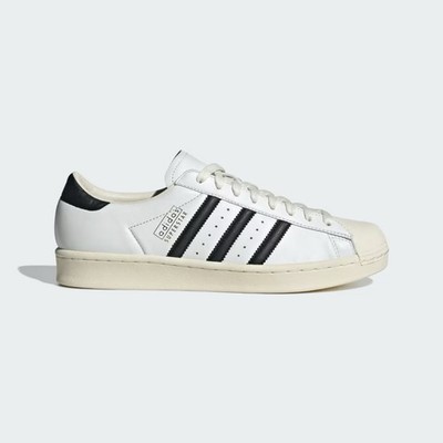 adidas Superstar Vintage White Black Cream White Leather Men's Sizes 5-13 JQ3254