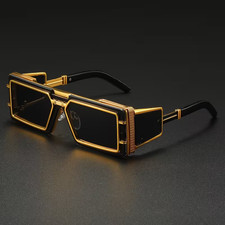 21st Century Metal Steampunk Sunglasses - Unisex Fashion Glasses