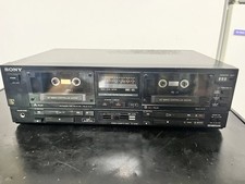Vintage Sony TC-W550 Dual Deck Stereo Cassette Deck Player Free Shipping
