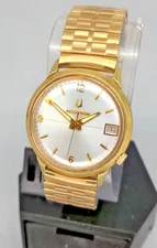 Vintage 1974 Bulova Accutron Tuning Fork Men's Watch 34mm Gold Tone *Running