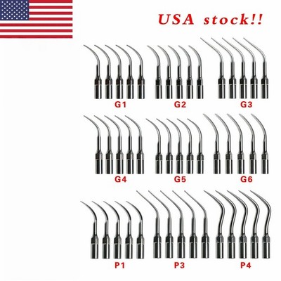 5pcs Dental Ultrasonic Piezo Perio Scaler Tips Tip For EMS Woodpecker