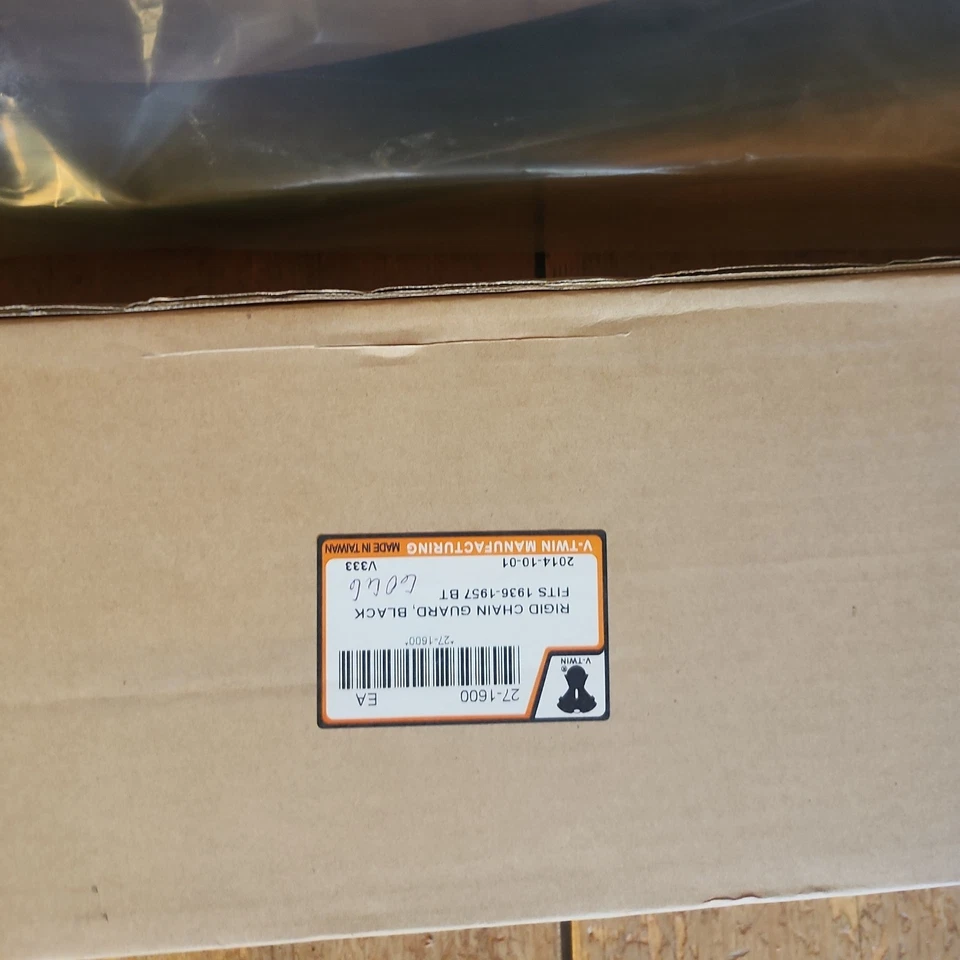 Protector de cadena negro para Harley Davidson de V-Twin Foto 3 de 3