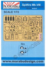 Marabu 1/72 Supermarine Spitfire Mk.VIII Photo Etch Update Set For AZ Model