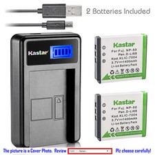 Kastar NP-50 Charger Battery Pentax D-Li68 Pentax Optio A36 S10 S12 Optio VS20