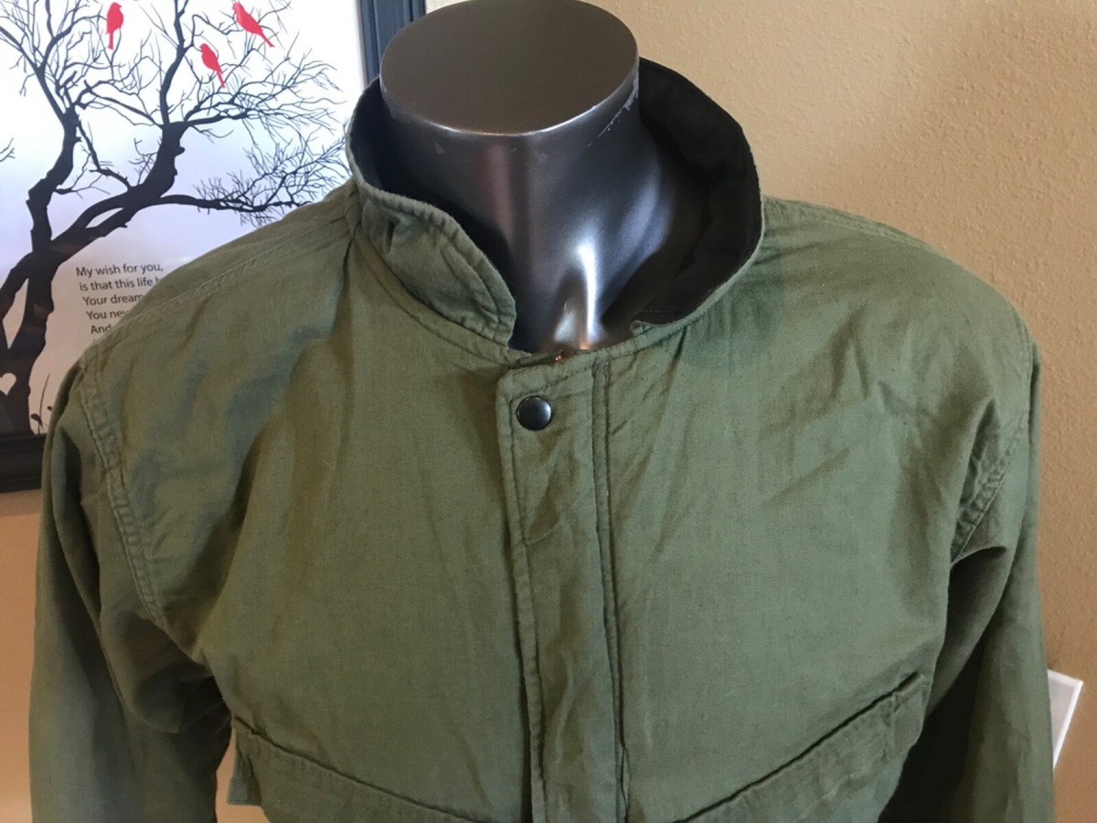 ジャケット・アウター 70s vintage US ARMY CHEMICAL PROTECTIVE Vintage 70s Green Military Jacket Chemical Protective Jacket