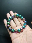 SUPER RARE LEKLAI RAINBOW BEAD BRACELET LP SOMPORN PROTECT WEALTH THAI AMULET 01