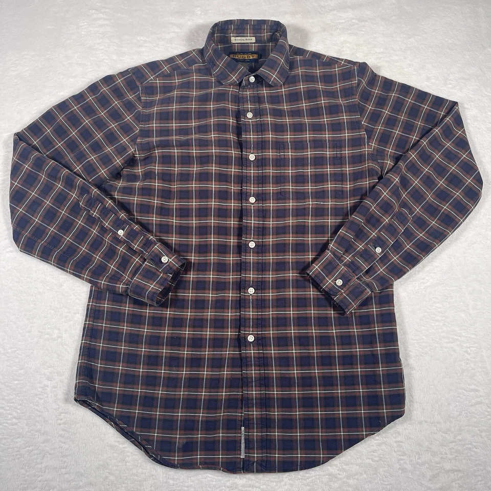 Camisa a Cuadros Ralph Lauren Rugby University Oxford Azul/Rojo Para Hombre Bolsillo Medio Foto 3 de 4