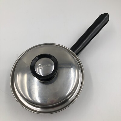 Amway Queen Multi-Ply 18/8 Stainless Steel 1 Quart W/Lid Heavy