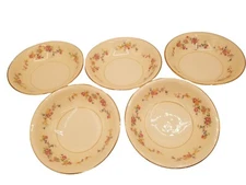 Homer Laughlin Eggshell Nautilus Tulip H47 N5 Fruit Bowls Set Of 5