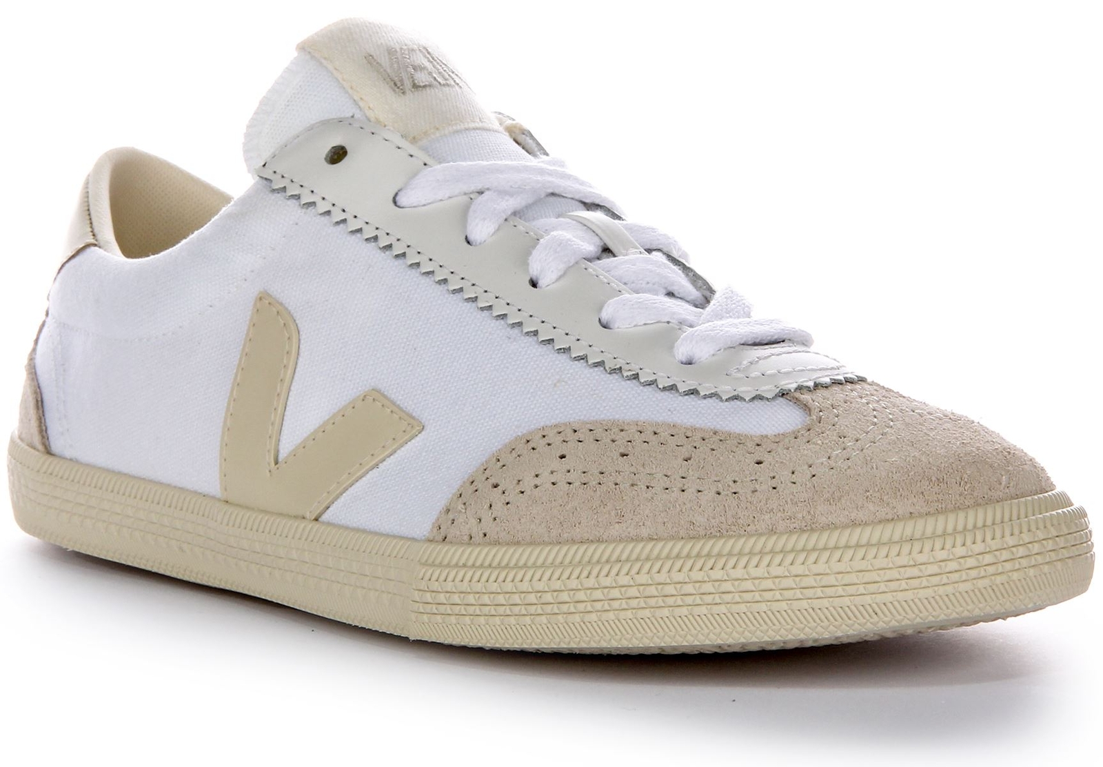 Veja Volley 70s Inspired Canvas Suede Volleyball Womens Sneakers White US 5 - 10