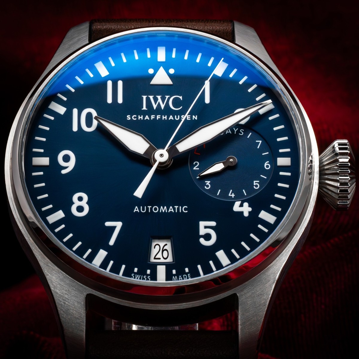 IWC Big Pilot Le Petit Prince Blue Dial 46mm 7 Days Steel Box