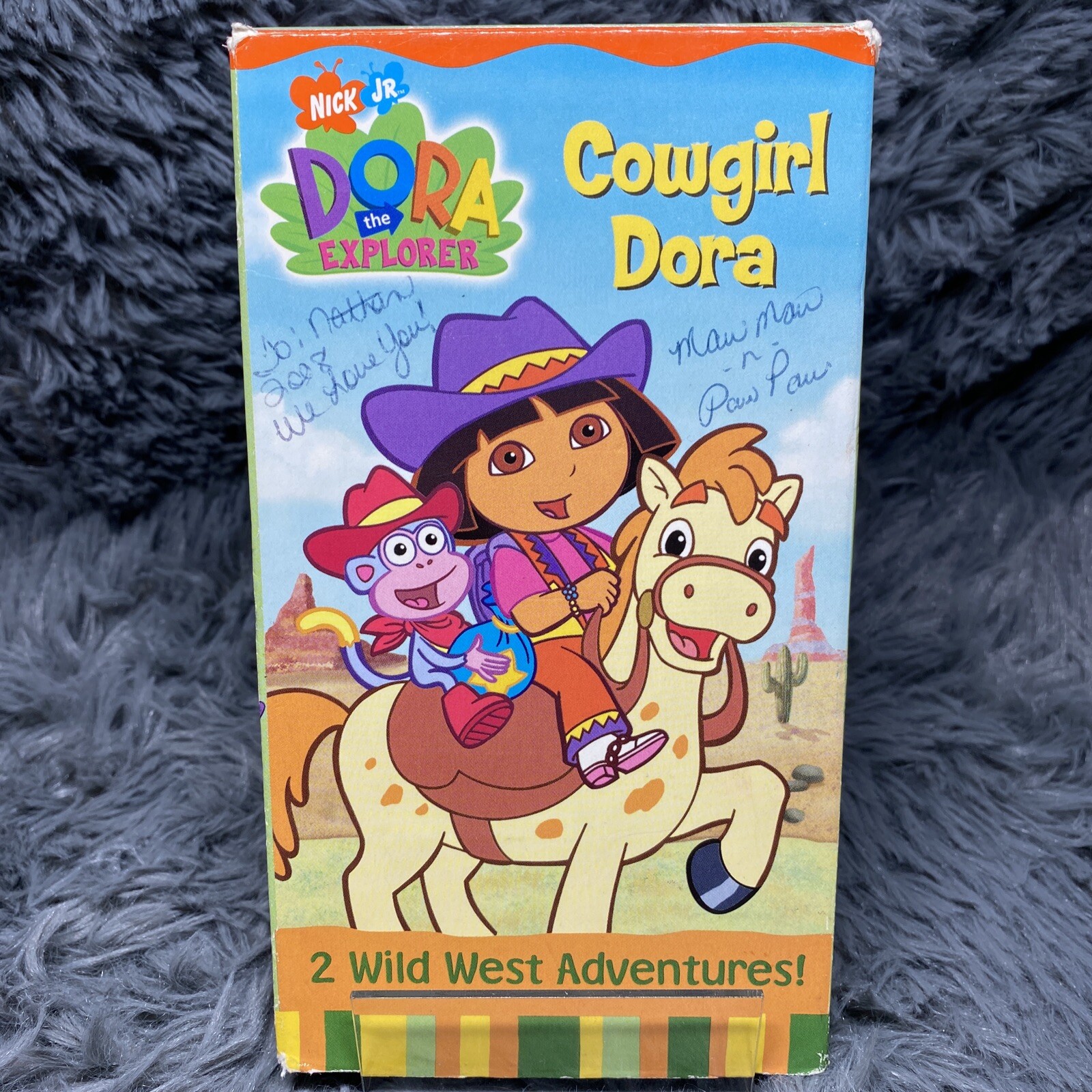 Nick Jr Dora The Explorer Cowgirl Dora VHS Video Tape 2 Wild West Adventures!