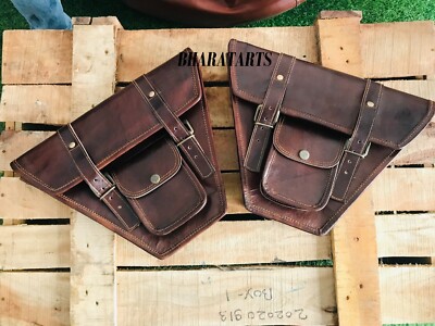 CAFE RACER Motorcycle Saddle Bag Side Bags Luggage Bag