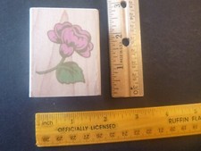 Flowers - Medium Flower - Rubber Stamp - Wood Mounted - NEW