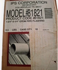 Case of 10. IPS COPRPORATION EPDM PIPE FLASHING. 1-3/4"-3-1/4"  