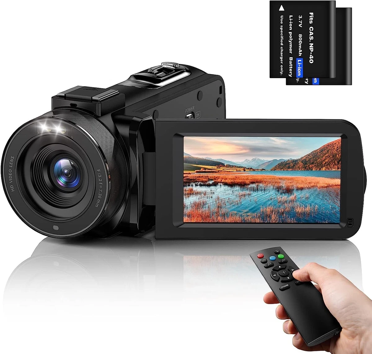 Video Camera Camcorder FHD 1080P 36MP 30FPS YouTube Vlogging 3.0