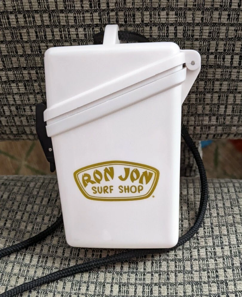 Ron Jon Surf Shop White Waterproof Witz Case w Adjustable Lanyard