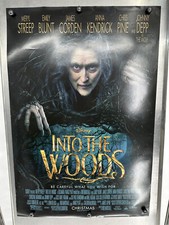 Disney Into the Woods Movie Poster 27x40 Meryl Streep Johnny Depp Anna Kendrick