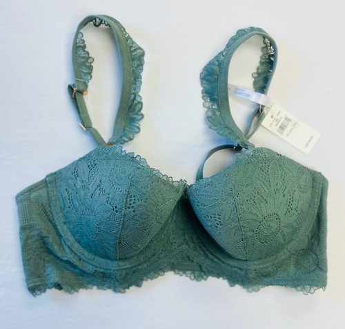 Aerie Real Power Lace Balconette Bra -- PALM 34B