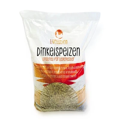Eivolution 7 kg Dinkelspelzen | Nesteinstreu mit Kieselgur | Hygienisch