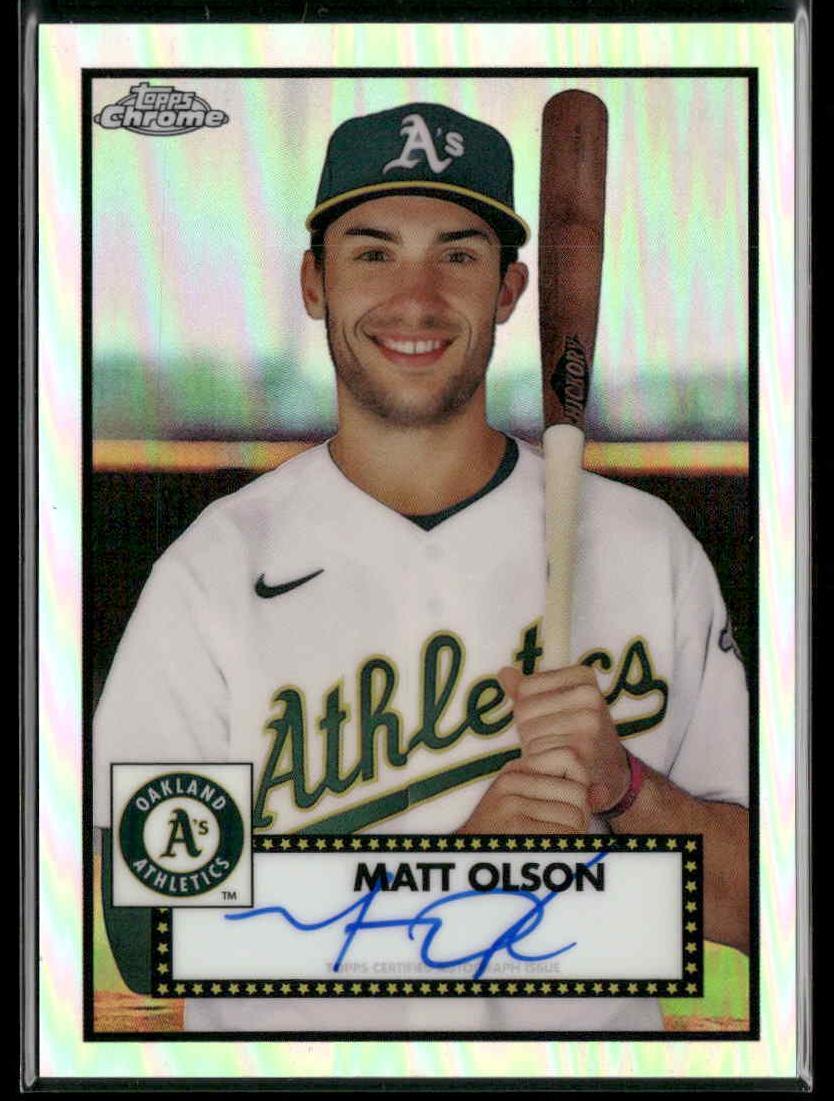 2021 Topps Chrome Platinum Anniversary Matt Olson Auto Refractor #/199