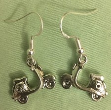 SCOOTER / MOPED EARRINGS - Pewter with Sterling Silver Ear Wires or GP 
