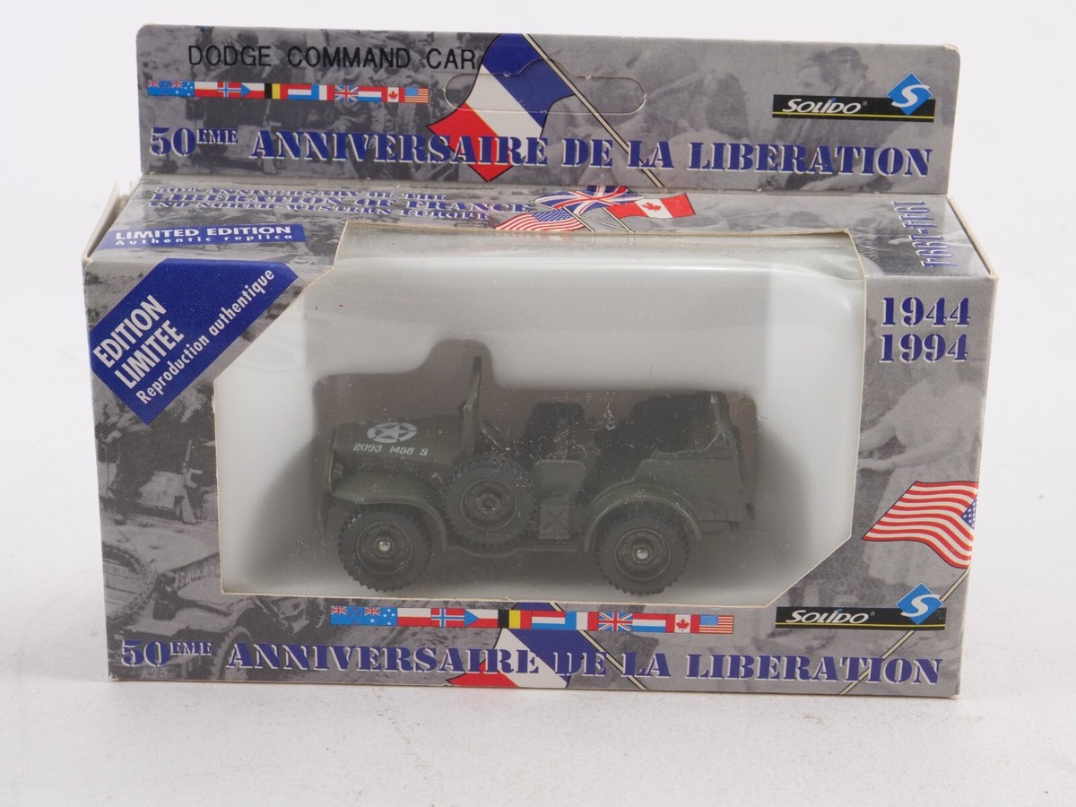 Solido France – Dodge 4x4 Militaire Avec Popote – Échelle 1:50 – Neuf Avec Accessoires