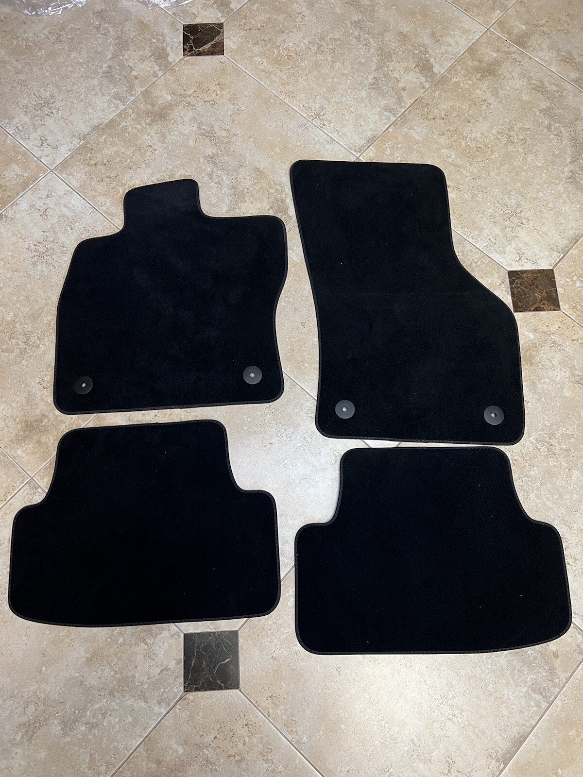 Volkswagen VW GTI Golf 2017 Black Cloth Floor Mats Carpets Rugs Liners ...