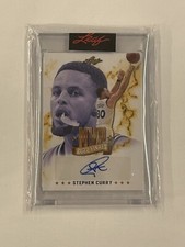 New! Steph Curry Signed LEAF MVP 2022 FINALS CARD: #289/316
