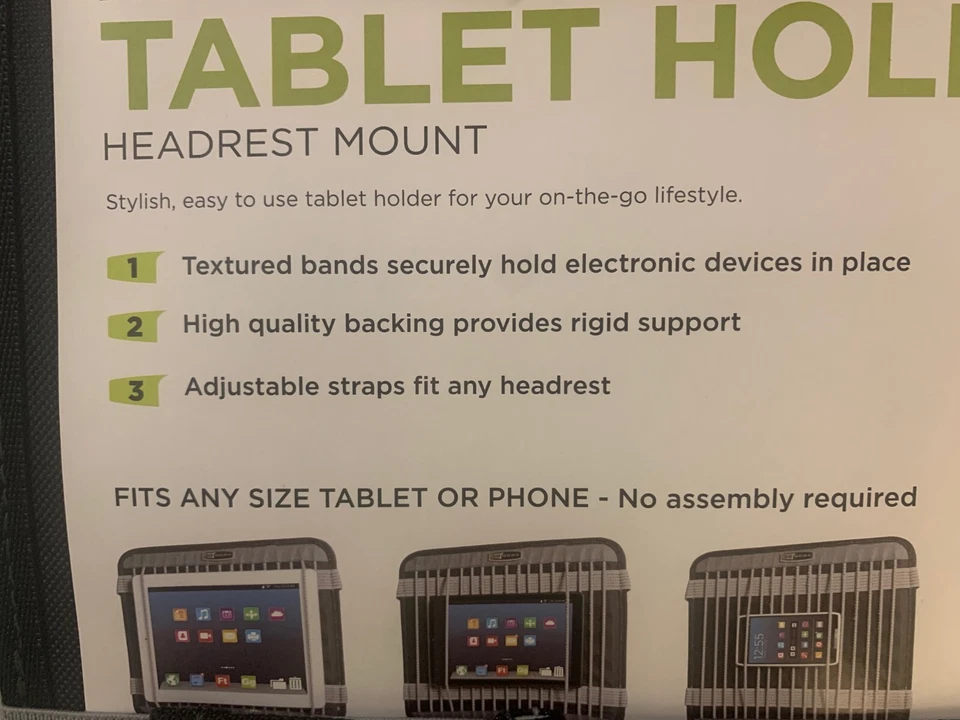 Go Gear Automotive Tablet Holder Headrest Mount Universal Fit 11 1/2'' x 10'' - Image 3 of 4