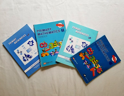 Primary Mathematics Grade 4 SET--Textbooks 4A and 4B, Home Instructor 4A and 4B
