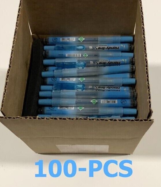 100 BULK LOT NEW Pentel Handy-line S Retractable SKY BLUE Highlighter SXS15-SBR
