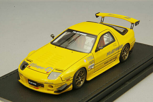 ignition model 1/43 MAZDA RX-7 (FC3S) RE Amemiya Yellow ignition model 1/43 MAZDA RX-7 (FC3S) RE Amemiya Yellow
