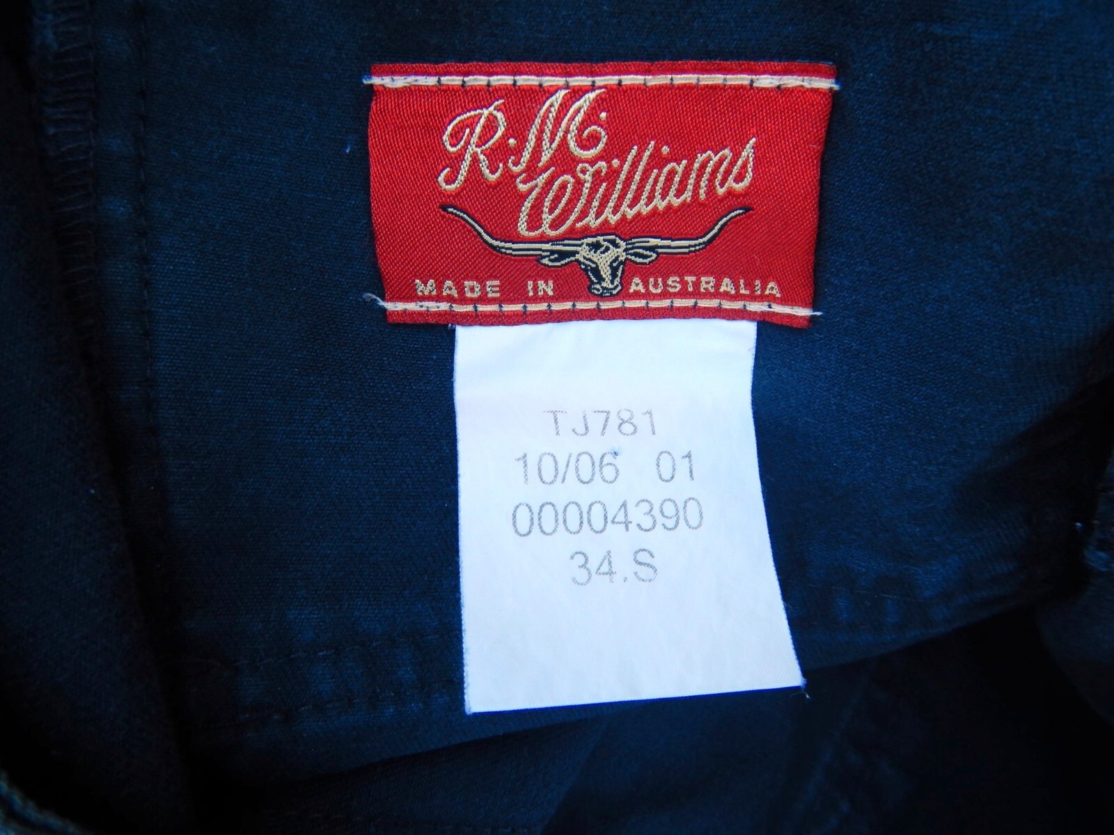 RM Williams Men's Vintage Moleskin Pants Jeans Size… Gem