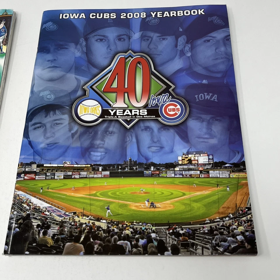 2008 2009 Iowa Cubs Baseball Yearbook Book Magazine Player Profiles Minor League - Image 2 of 4