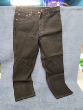 Levis 550 Jeans 36x30 Made in USA Crisp Deep Black Vintage 80s u-5F