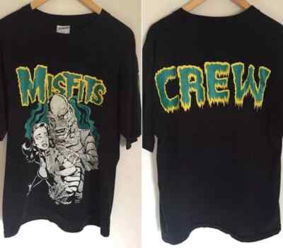 Misfits Creature Band Black Lagoon Black 2 Side Vtg 90s Unsiex Tshirt HH03985