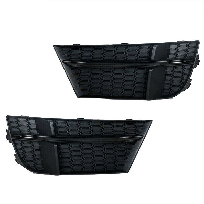 Front Bumper Fog Light Lamp Grille Cover For Audi A3 S-Line S3 2017-2019 Pair