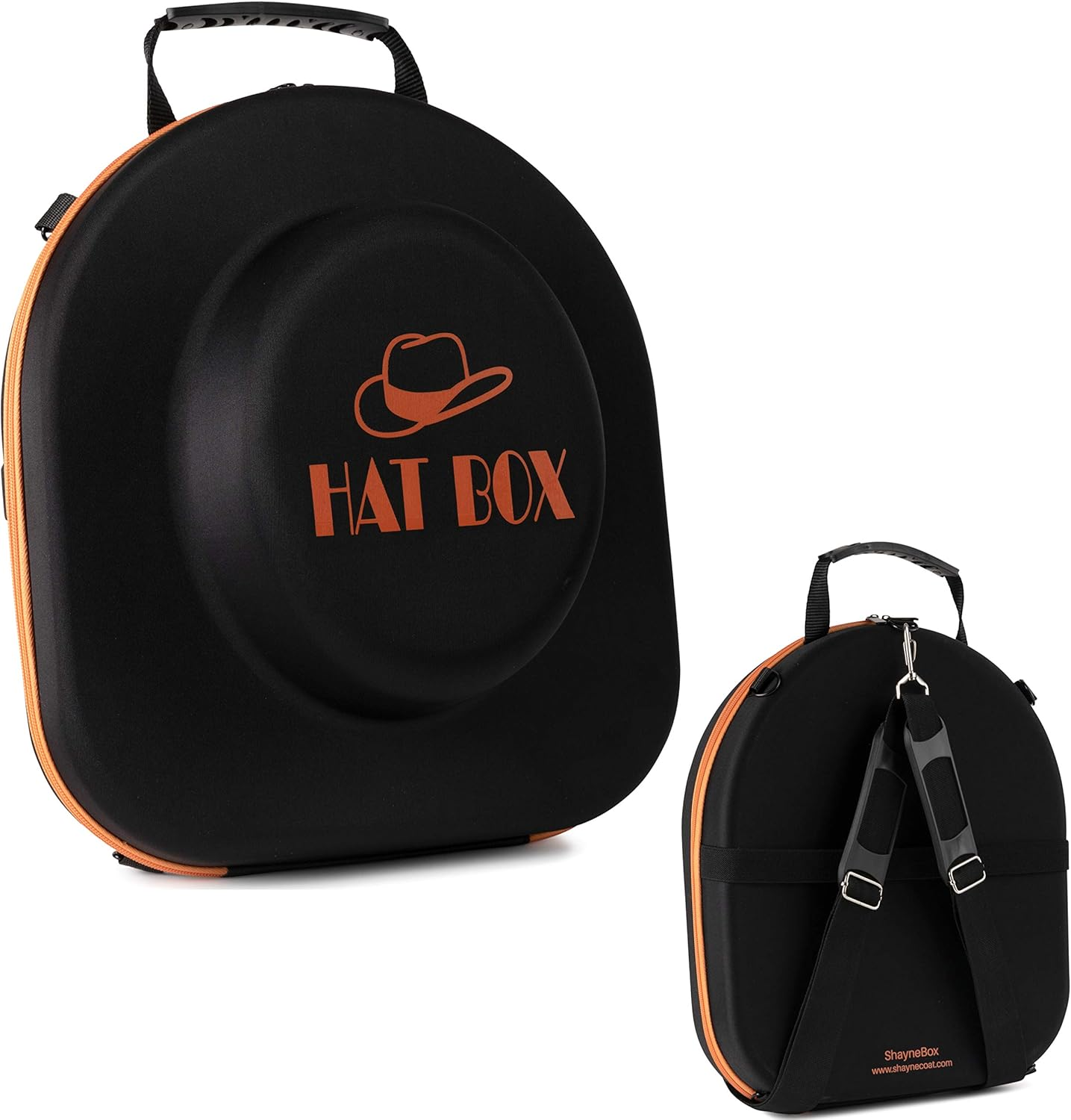 Travel Fedora  Crush Proof Carry on with Luggage Strap and Shoulder Strap-image